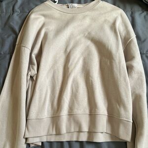 Beige Crewneck Sweatshirt